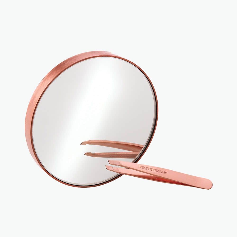 Rose Gold Mini Slant and 10x Mirror Duo