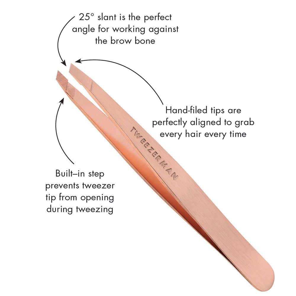 Rose Gold Slant Tweezer