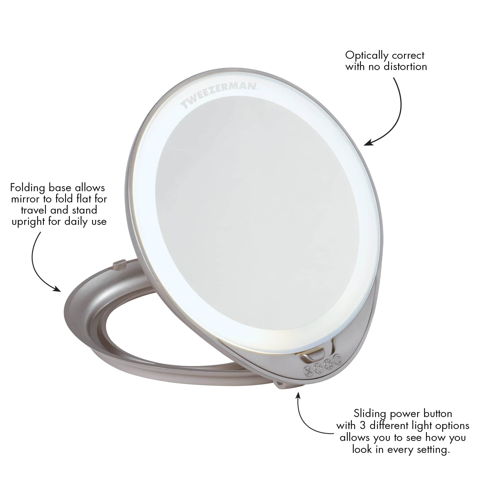 Adjustable Lighted Mirror