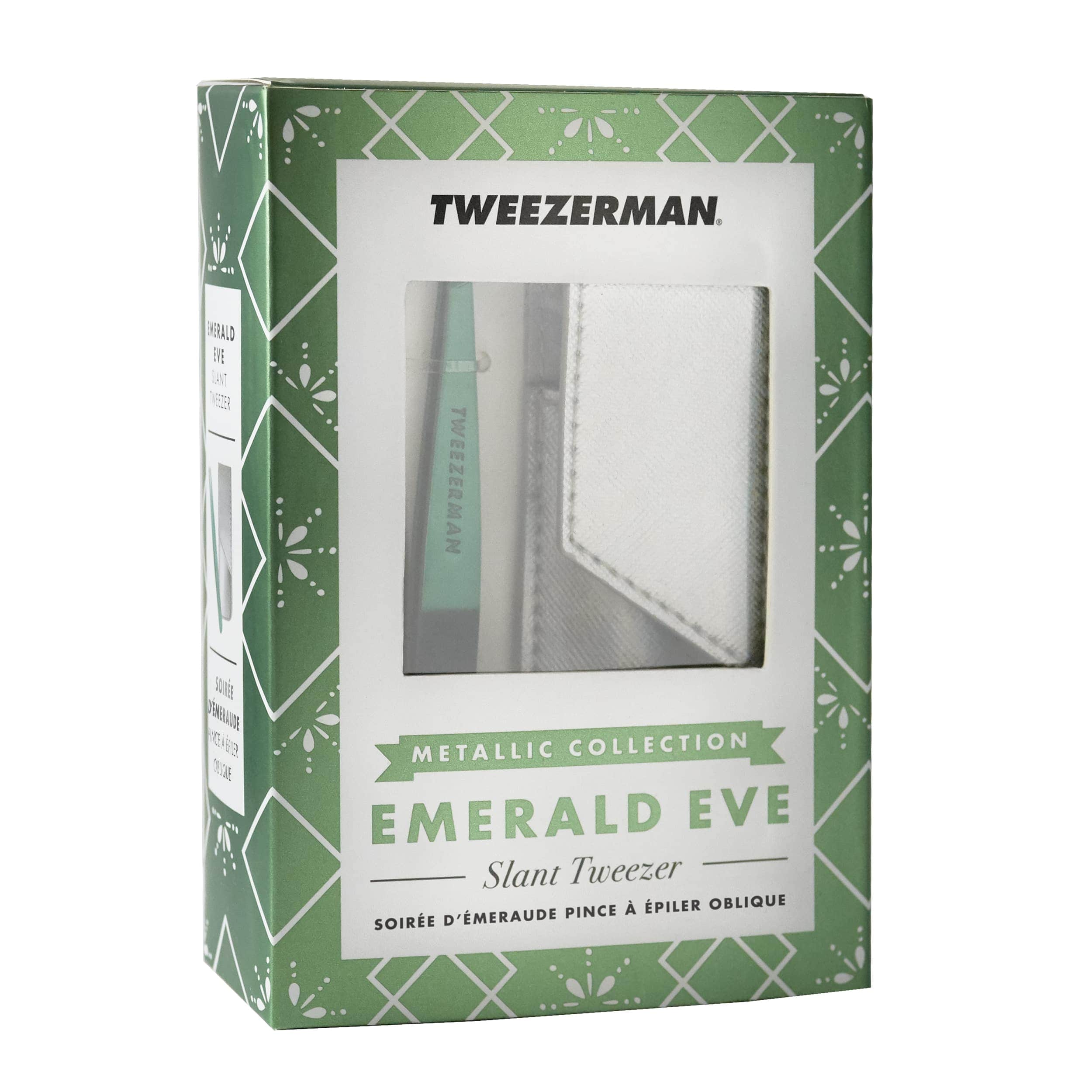 Emerald Eve Slant Tweezer & Pouch