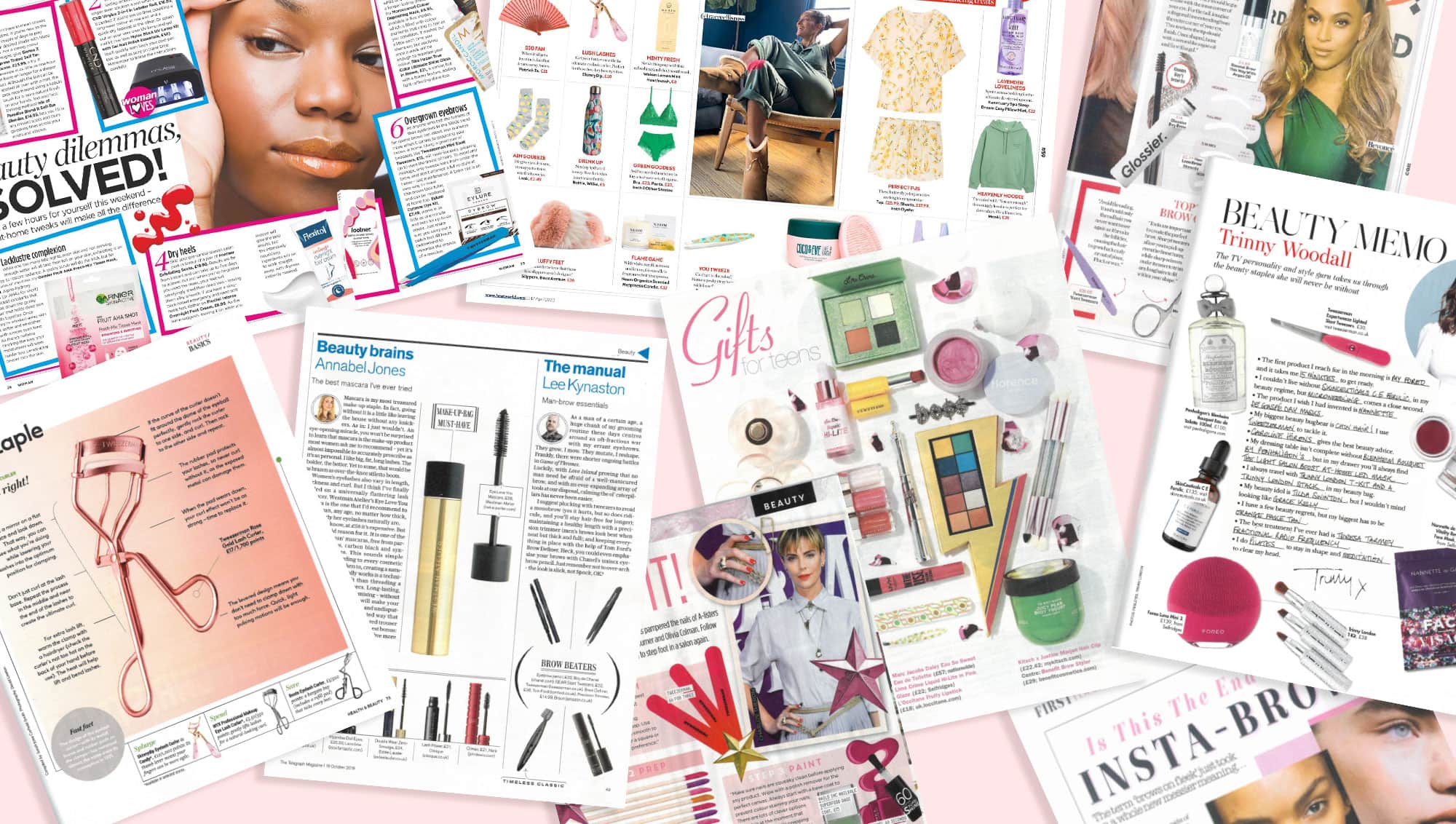 Tweezerman PR coverage moodboard