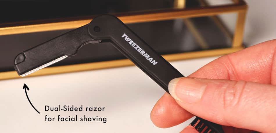 Precision Folding Razor Inforgraphic Tweezerman UK